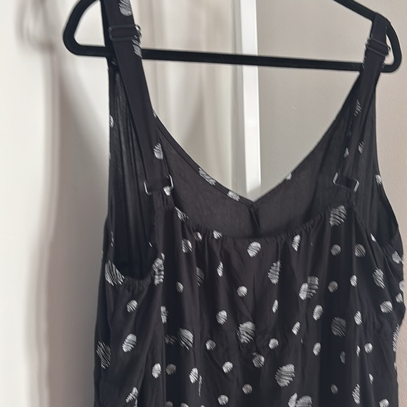 Junarose Elegant Plus Size Dress Black Polka Dot Maxi Dress Size 22 - Picture 8 of 8